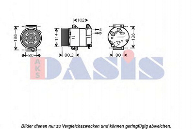 AKS DASIS 851563n -  Компрессор, кондиционер